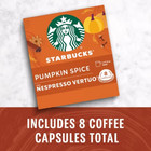 Starbucks By Nespresso Vertuo Line Pumpkin Spice Flavored Light Roast Coffee Pod