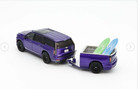 1 64  shadow Pro  Purple Cadillac Escalade-v Esv W trailer  nib 