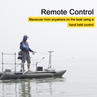 Aquos Haswing White 12v 55lbs 48  Bow Mount Trolling Motor With Remote Control