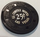 El Cortez 25 Cent Casino Chip- Super Scarce  chipped 