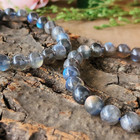 Labradorite 8mm Beads Natural Healing Reiki Gemstone Crystal Stretch Bracelet