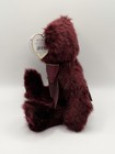 Ty Attic Treasures Beargundy Burgundy Teddy Bear Jointed Plush Hang Tag