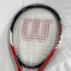 Wilson Pro Staff Titanium 6 6 Tennis Racquet 110 Os L2 4 1 4 New Grip Red Black
