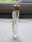 Vtg Givench Organza Glass Perfume Bottle Lady Eau De Parfum France Paris 