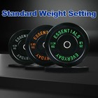 Balancefrom Plate Set 100 Lbs  Includes 10 Lb  15 Lb  And 25 Lb Pairs  Black