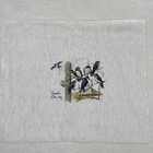Birds Swallows Cross Stitch Handmade Completed Unframed Birds On Wire