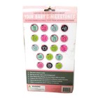 Monthly Baby Girl Milestone Stickers 18 Count First Year Infant Photo Props