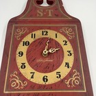 Vintage Lady Seth Seth Thomas Cornwall Wall Clock Kitchen Decor Rooster Folk Art