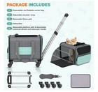 Arolomge Airline Approved Rolling Pet Carrier Cat Dog Travel Bag W Wheels 