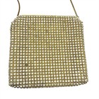 Rhinestone Evening Bag Purse Chain Handle Vintage 1980s Made In Hong Kong