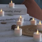  8pcs Luminara Moving Flicker Led Tea Lights With Timer For Wedding 1 44 x1 25 