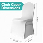 Black White Spandex Chair Covers For Wedding Banquet Party Event Decor 1-150pcs