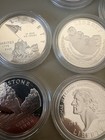 Lot Of 1  Random Year   Design Commemorative Silver Dollar  Pf 0 7734oz