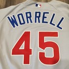 Tim Worrell Chicago Cubs Game Used Worn Jersey 2000 Mlb Number 45