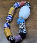 Collector Quality Dutch Dogon Chevron Dot Zen Venetian Glass Trade Beads African