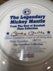  the Legendary Mickey Mantle  Collector Plate - Brand New - Hamilton Collection