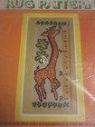 Spinnerin Latch Hook Rug Pattern 18 x48   300  so Big  Giraffe Printed Canvas