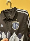 Sporting Kc Kansas City 2013 2014 Third Formotion Black Argyle Jersey Size M