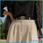Women Fashion Vintage Leather Belt For Dress Jean Ladies Waist Belts Gold Buckle