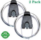  2 Replacement Flip Lids For Stainless Steel Tumblers Compatible With Yeti 