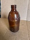 Vintage Anheuser Busch Amber Brown Glass Eagle Bottle 70s 6 5  H Bn-1037 -v01