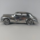 Vtg Metal Car Sculpture Art Mid Century Modern Desk Table Decor Cadillac Sedan