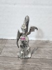 1986 Pewter Dragon With Crystal In Hand By Spoontiques  624