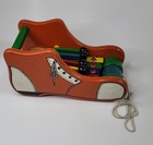 Vintage Kouvalias Wooden Pull Toy Xylophone Shoe Musical Toy Made In Greece