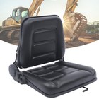 Black Universal Tractor Seat For Kubota Bobcat John Deere Ford With Slide Tracks