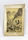 German Antique Hand Colored Engraving Book Plate Print   Brazils Diamond Mines  