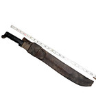Vintage Machete With Leather Sheath  Full Tang And Pinned Handle Good Condition