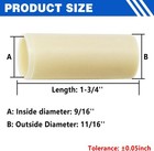 8pcs Nylon Trailer Leaf Spring Bushings 9 16  I d  X 1-3 4  Length Replacemen