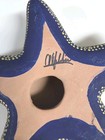 Mexican Folk Art Ceramic Starfish Wall Decor 9  Hand Painted Talavera Signed