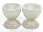 Le Creuset Stoneware Footed Egg Cups Set Of 2 Color   Meringue