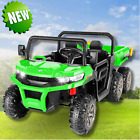 24v 4wd Kids Ride On Dump Truck With Remote Control  2 Seater Electric Car Toys 