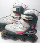 Dbx Rolerblades Womens Size 6 Pink Gray Nice Mother Ship Wheels Inline Skates