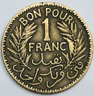 Ah1360-1941 Tunisia Franc Km  247 Circulated Condition