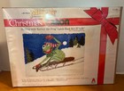 Vintage 1980  christmas From Caron  Sledding With Kermit The Frog Latch Hook Kit