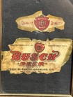 Rare John B  Busch Beer 12oz Bottle Paper Label Washington Mo Pre-prohibition