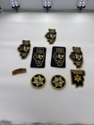 Lot Of 9 Vintage Obsolete Peoria County Sheriff   s Dept Patches- Il