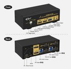 Ckl 2 Port Usb 3 0 Kvm Switch Dual Monitor Displayport 1 4 8k 60hz 4k 144hz
