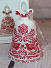 Hallmark Keepsake 2019  our First Christmas  Bell Ceramic Ornament With Box A15