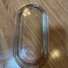 Vintage Clear Glass Butter Dish  7 5 Inches X 4 Inches