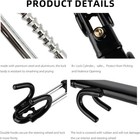 Heavy Duty Car Steering Wheel Lock Anti-theft Security Device Universal   2 Keys