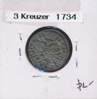 Switzerland - Chur City - 1734 - 3 Kreutzer Silver - Scarce -  9943