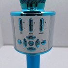 Bluetooth Wireless Karaoke Microphone   Speaker All-in-one Handheld Mic Blue