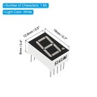 20pcs Common Cathode 7segment 10pin 1bit 3 3v 0 56  Led Display White