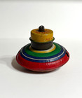 Vintage M o  Spring Litho Print Spinning Top Tin Toy   4    Works  