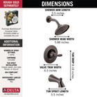 Delta Woodhurst Tub shower Trim Venetian Bronze-certified Refurbished