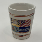 Vintage Dollywood Souvenir Shot Glass Ceramic Butterfly Gold Usa Dolly Parton Tn
